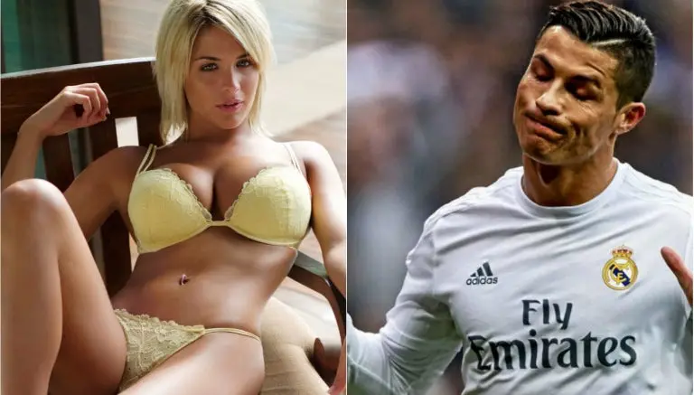 CR7 prefirió beber té en vez de intimidad con sensual rubia