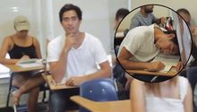 Vine Star muestra ingeniosa forma de dormir en clase