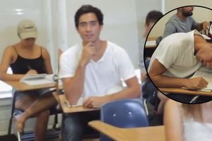 Vine Star muestra ingeniosa forma de dormir en clase