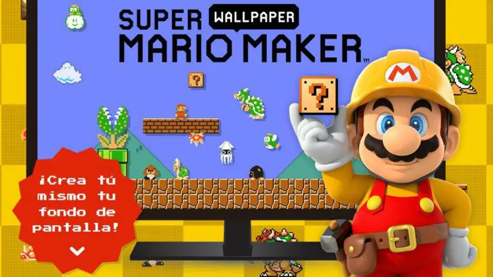 Nintendo lanza 'Super Mario Wallpaper Maker'