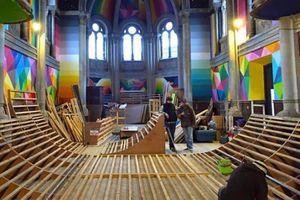 Convierten iglesia en 'skatepark'