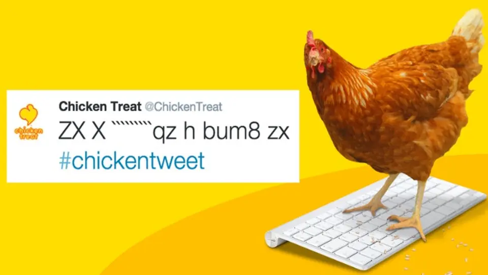Gallina maneja cuenta de Twitter de restaurante