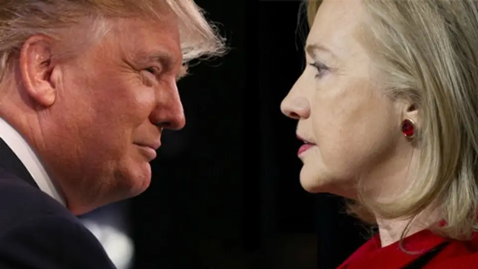 Clinton y Trump, empatados en sondeo previo a debate