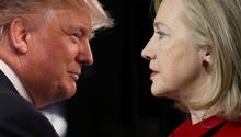 Clinton y Trump, empatados en sondeo previo a debate