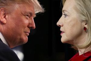 Clinton y Trump, empatados en sondeo previo a debate