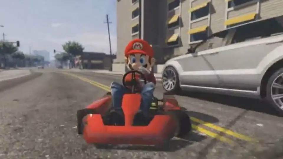 ¿Mario Bros en Grand Theft Auto V?
