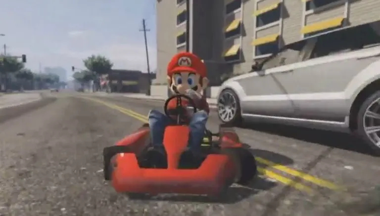 ¿Mario Bros en Grand Theft Auto V?