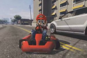 ¿Mario Bros en Grand Theft Auto V?