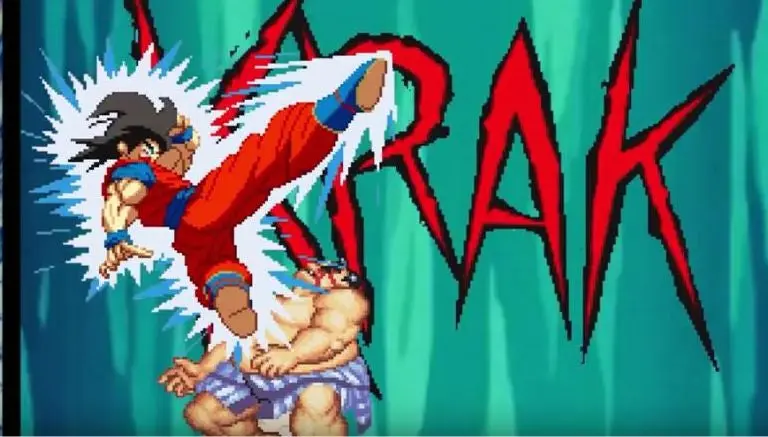 Gokú 'da paliza' a peleadores de Street Fighter 2