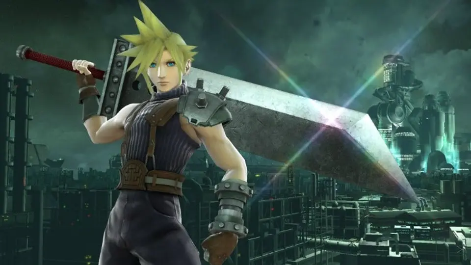 Cloud se une a la batalla en Super Smash Bros