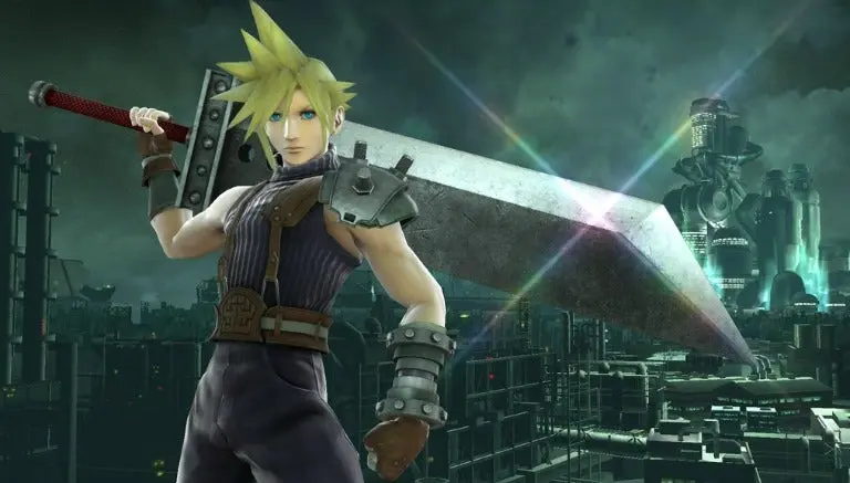 Cloud se une a la batalla en Super Smash Bros