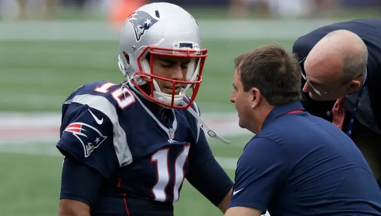 Garoppolo se perdería sólo un juego con los Patriotas