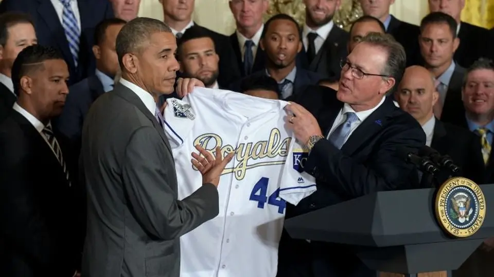 Obama recibe a Reales de Kansas City en Casa Blanca