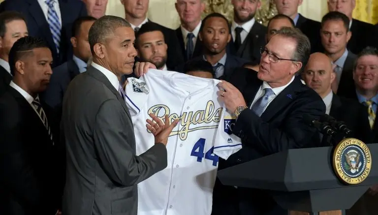 Obama recibe a Reales de Kansas City en Casa Blanca