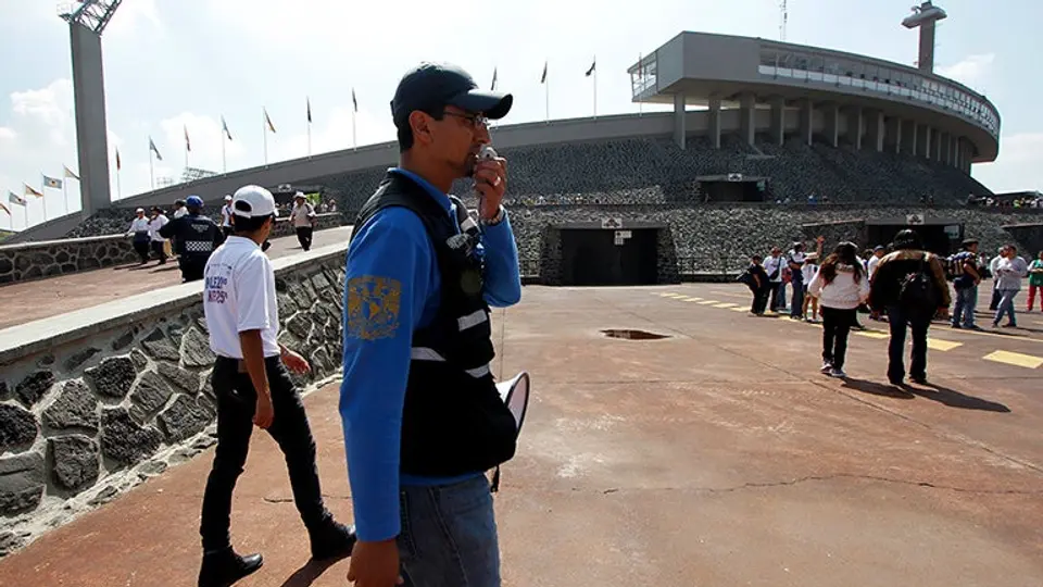 Olímpico Universitario, primer estadio en realizar un simulacro
