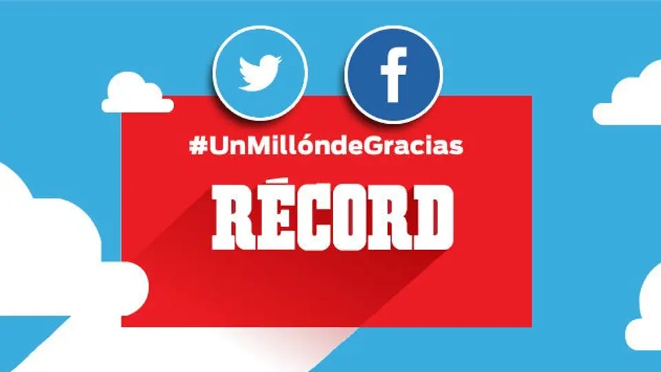 RÉCORD celebra un millón de followers en Twitter