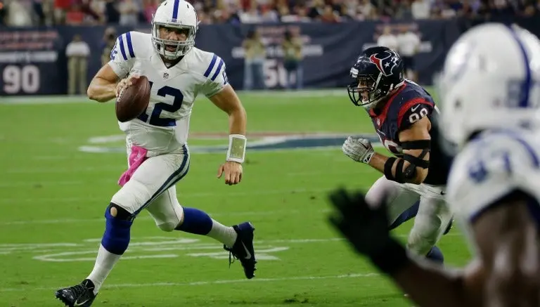 Con problemas de QB, Indianapolis visita a Houston