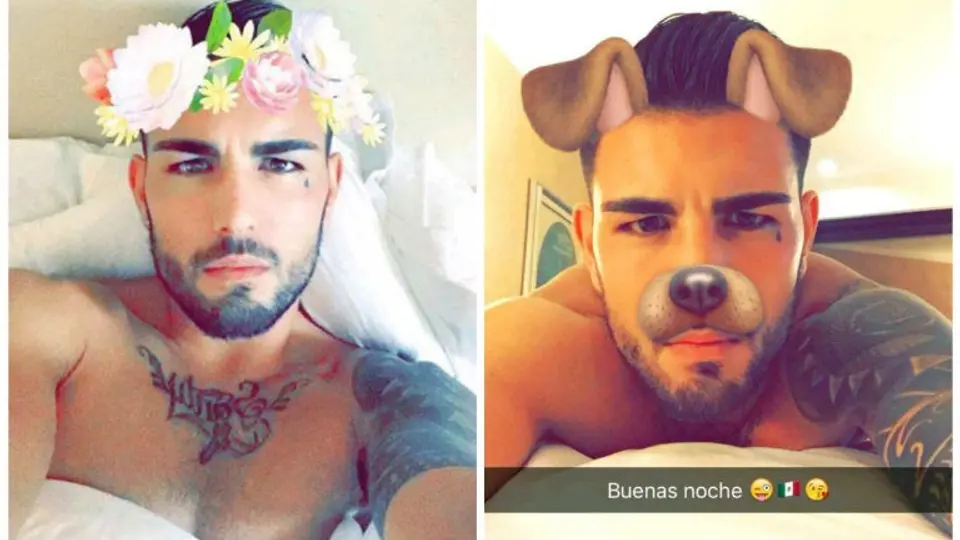 Andy Delort y sus peculiares filtros de Snapchat
