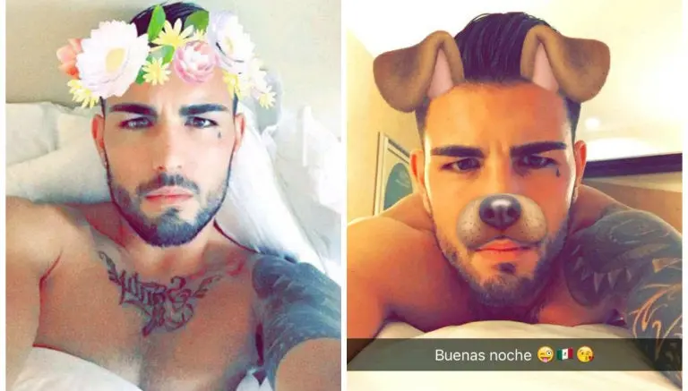 Andy Delort y sus peculiares filtros de Snapchat