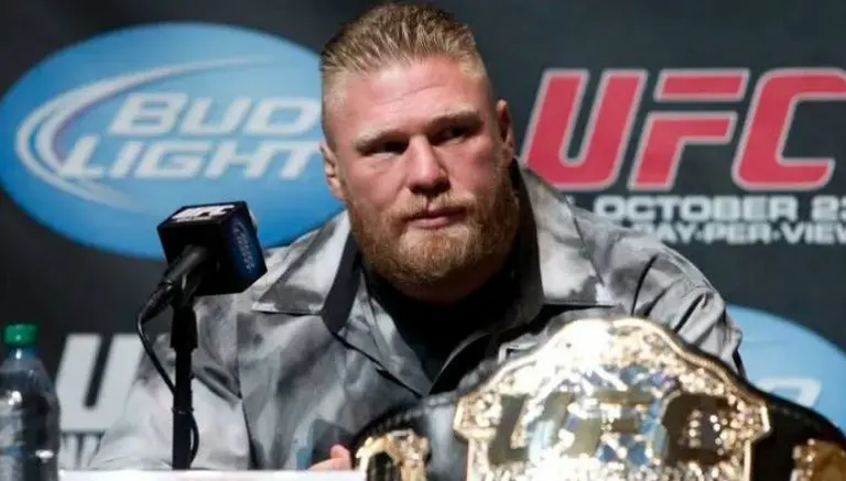 Brock Lesnar, en conferencia de prensa en UFC | UFC