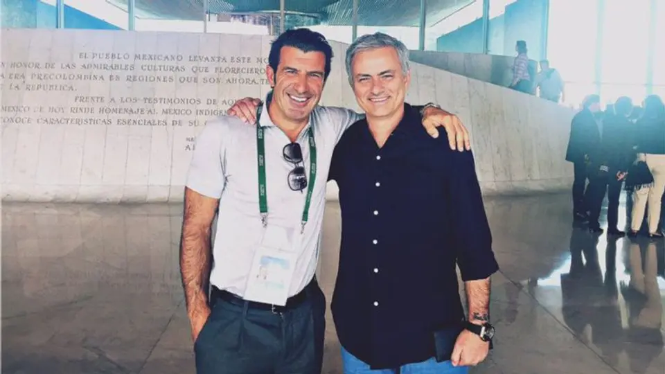 Luis Figo y Mou disfrutan de la CDMX