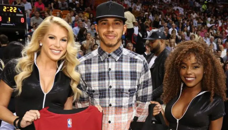 Lewis Hamilton arranca el año con el Heat de Miami
