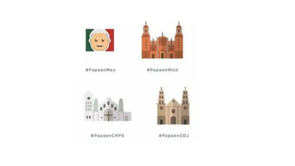 Twitter lanza emojis por visita del Papa a México