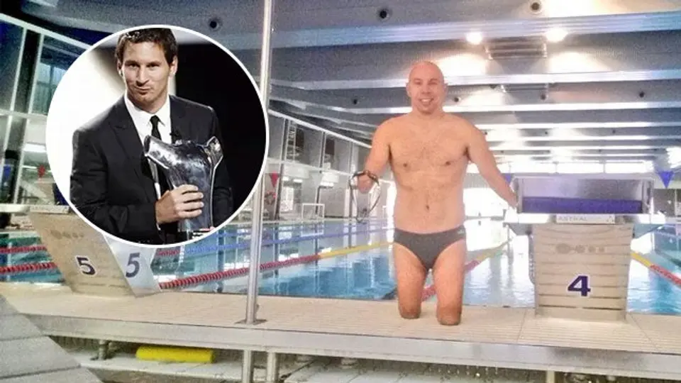 Paralímpico bromea con su parecido con el trofeo de la UEFA