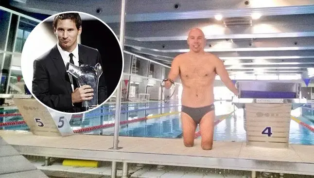 Paralímpico bromea con su parecido con el trofeo de la UEFA