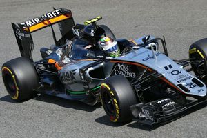Checo, satisfecho con séptimo lugar en parrilla de salida