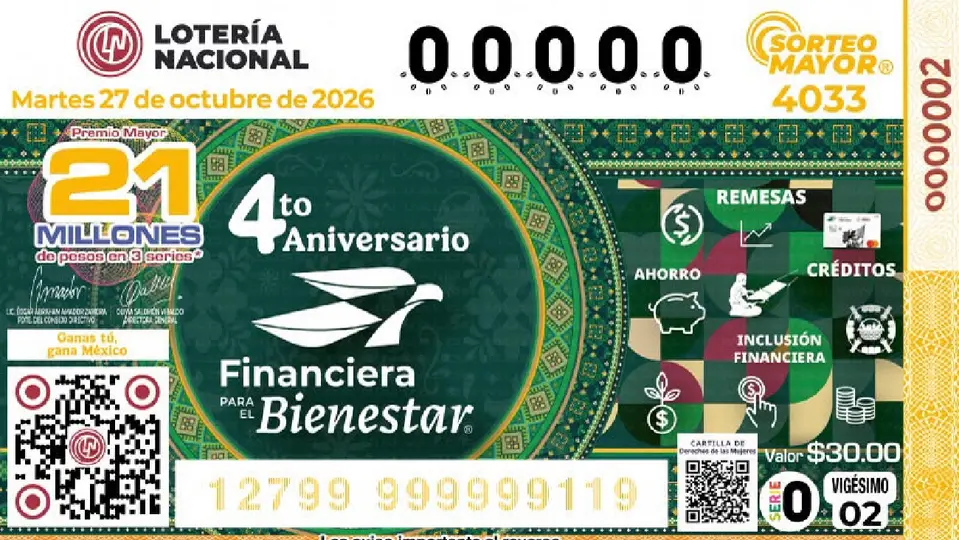 La Lotería Nacional celebró el cuarto aniversario de Financiera para el Bienestar / Especial