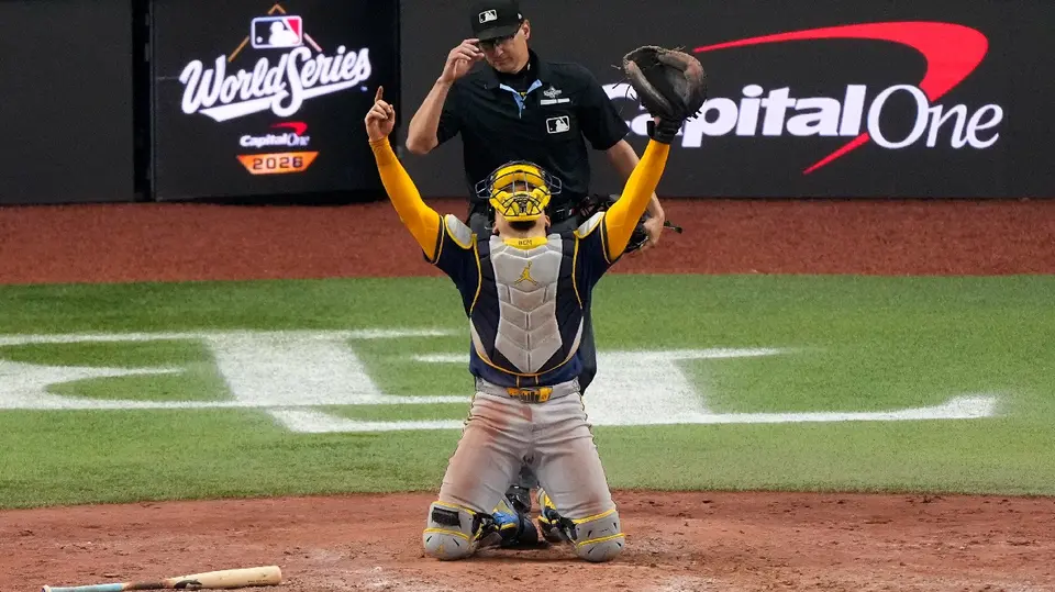 William Contreras tras ser campeón de la Serie Mundial 2026 con Milwaukee | AP