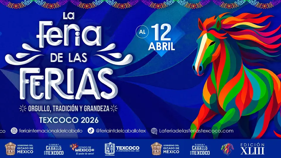 Texcoco lo vuelve a hacer: este es el cartel completo de la Feria del Caballo 2026
