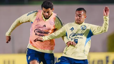 América recibió la visita de Azcárraga en pleno entrenamiento | X: @ClubAmerica
