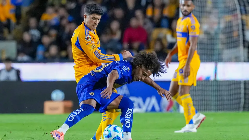 Nicolás Ibáñez en el partido de Tigres contra Pumas en el Clausura 2026 | IMAGO 7