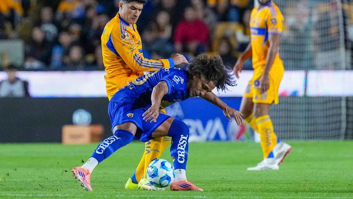 Nicolás Ibáñez en el partido de Tigres contra Pumas en el Clausura 2026 | IMAGO 7
