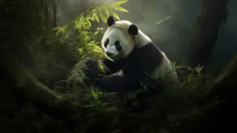 El factor humano ayudó para conservar la especie con más espacios de bambú / FREEPIK