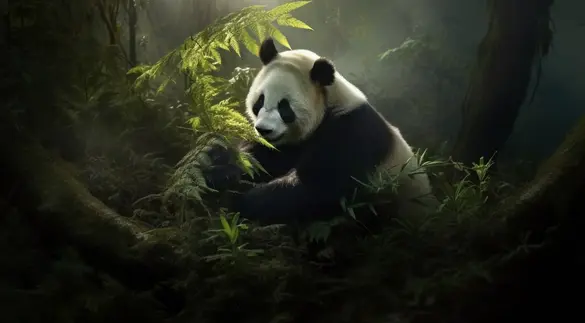 El factor humano ayudó para conservar la especie con más espacios de bambú / FREEPIK