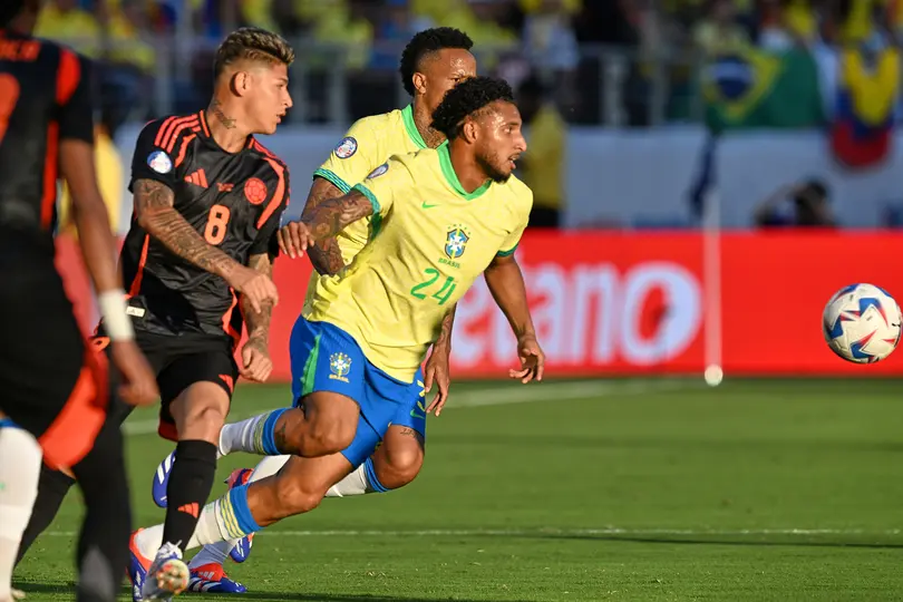Ederson durante el partido de Brasil contra Colombia en la Copa América 2024 | MEXSPORT