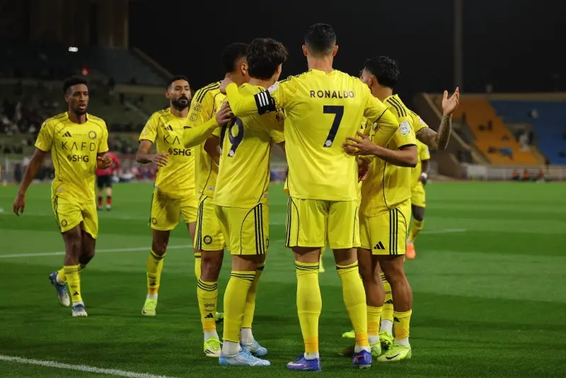 Al Nassr festejando | @Cristiano