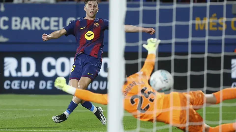 Fermín marcando gol | AP