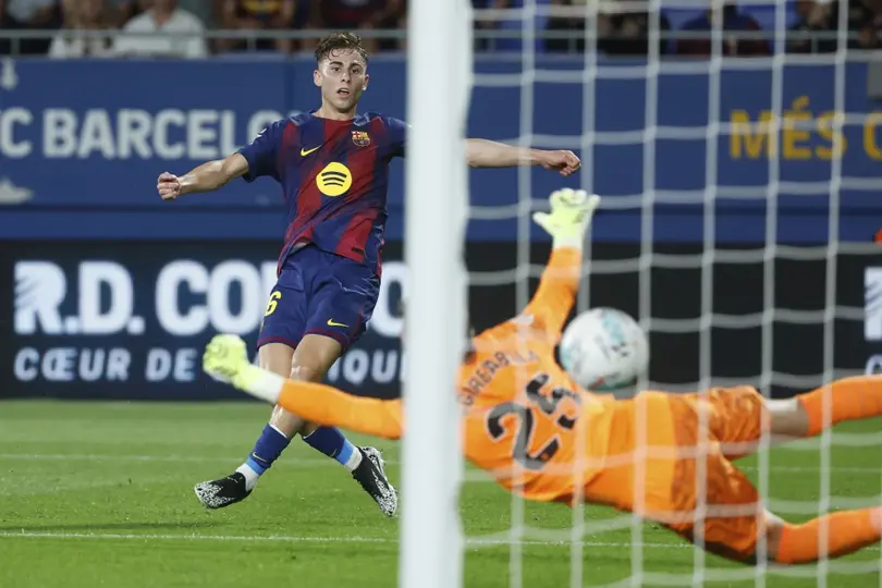 Fermín marcando gol | AP