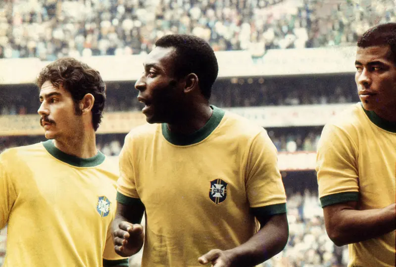 Pelé en partido con la Selección de Brasil durante el Mundial de México 1970 | MEXSPORT