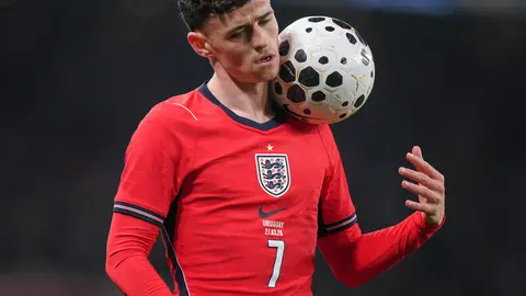 Phil Foden con la jersey de Inglaterra l AP