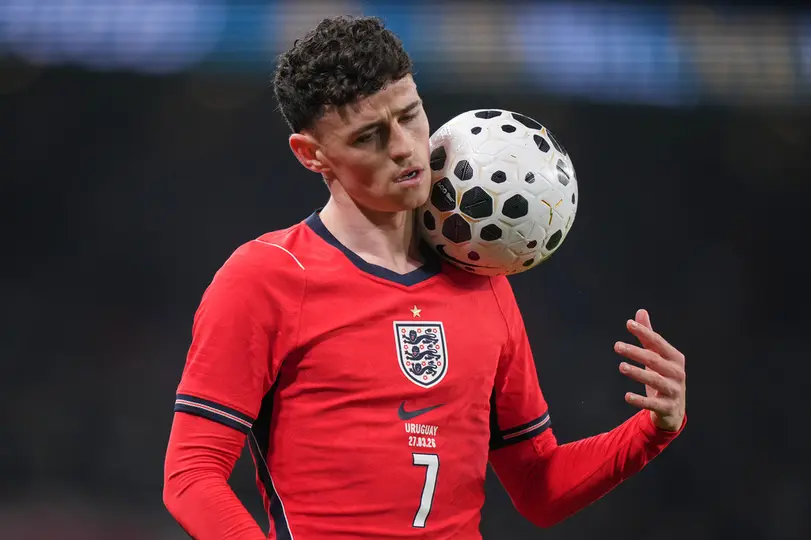 Phil Foden con la jersey de Inglaterra l AP