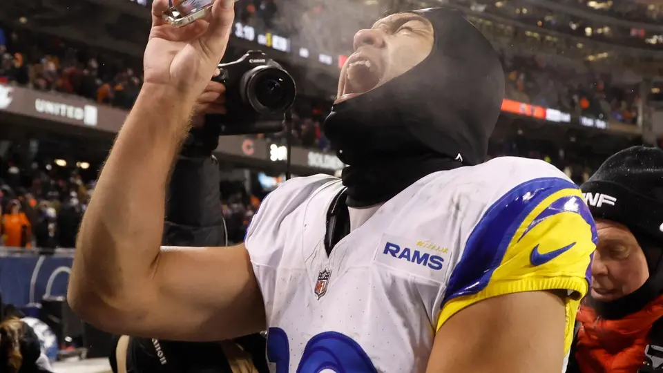 Nacua celebrando con Rams l AFP