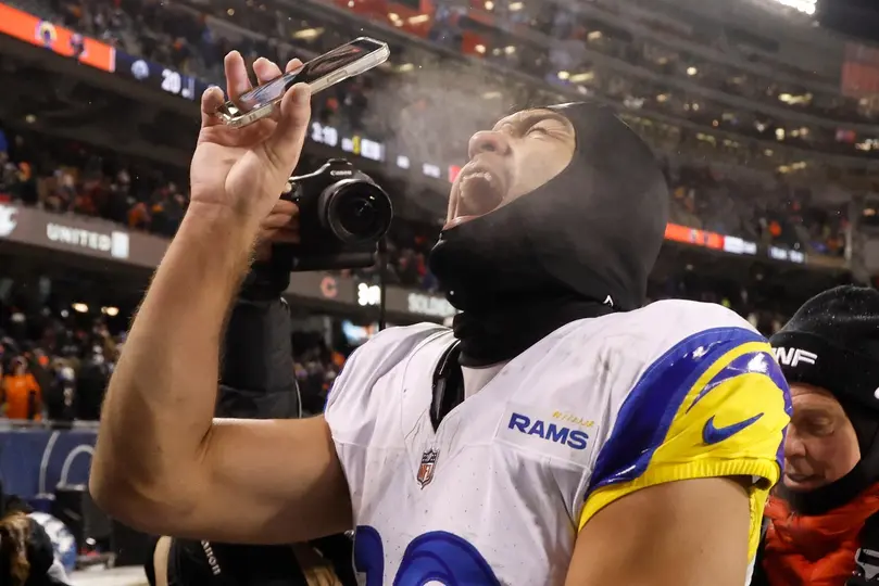 Nacua celebrando con Rams l AFP