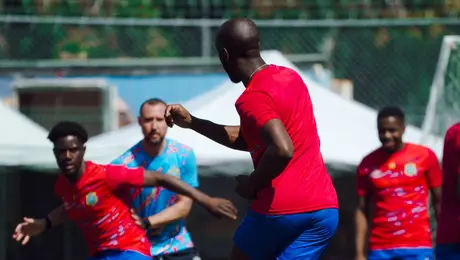 Yoanne Wissa, jugador de RD Congo, asegura que están a 90 minutos de hacer historia ante Jamaica