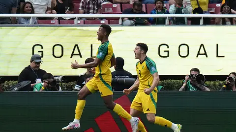 Jamaica festejando un gol l AP