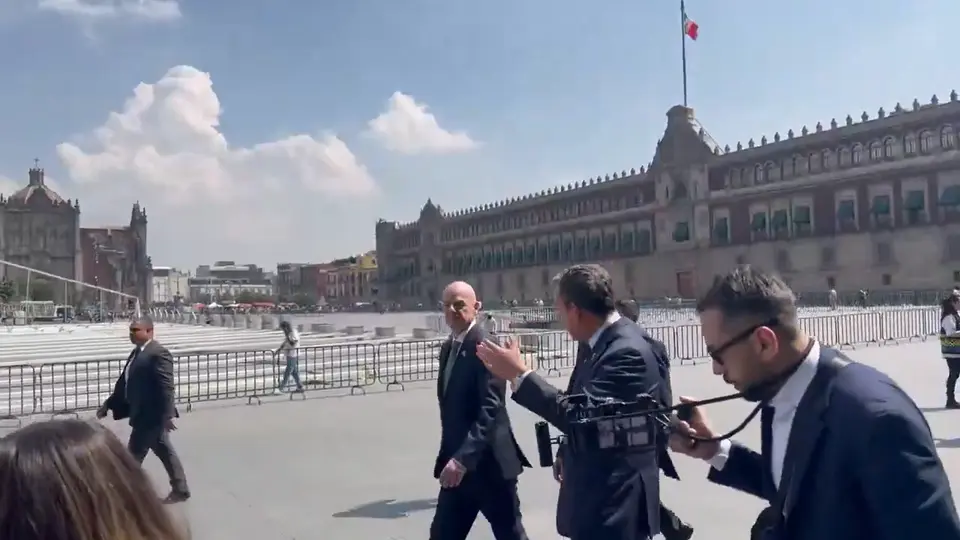 Gianni Infantino visitó el Zócalo de la Ciudad de México este lunes | CAPTURA DE PANTALLA